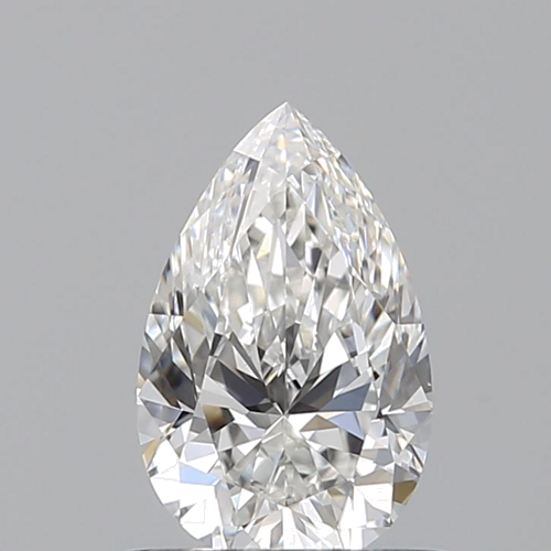 0.6 carat F-VVS2 Natūralus Pear Deimantas (1)
