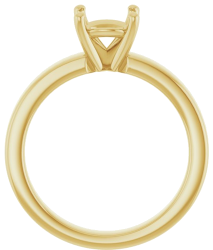 Sužadėtuvių Žiedas „Solitaire“ 585 Geltonojo Aukso Round 7.4mm (2)