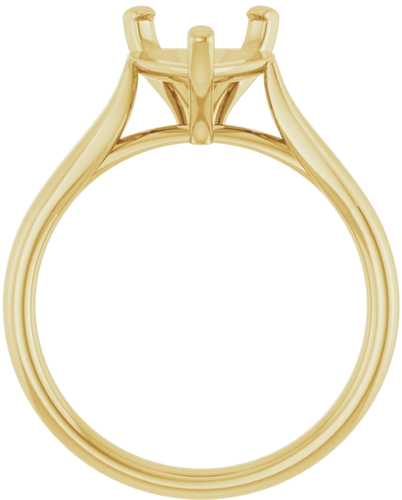 Sužadėtuvių Žiedas „Solitaire“ 585 Geltonojo Aukso Heart Shape 8mm (2)