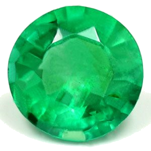 0.61 carat GREEN Round Smaragdas (1)
