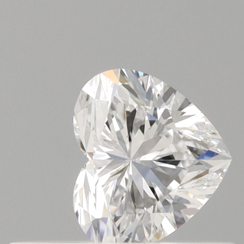 0.32 carat D-VVS1 Natūralus Heart Deimantas (1)