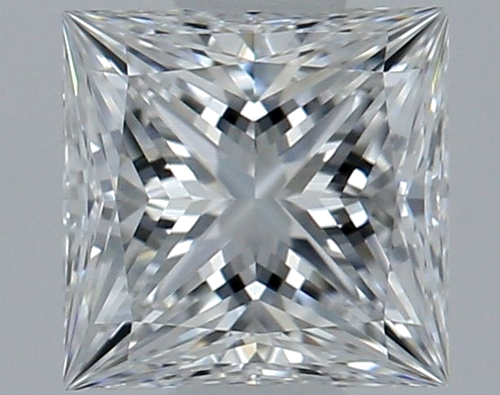 0.55 carat E-IF Natūralus Princess Deimantas (1)