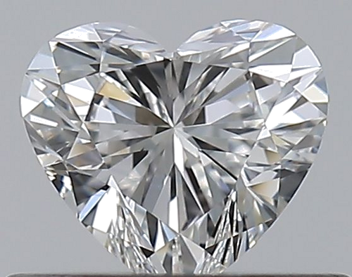 0.41 carat F-VVS2 Natūralus Heart Deimantas (1)