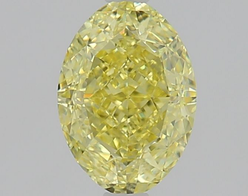 1.16 carat Fancy Yellow-VS1 Natūralus Oval Deimantas (1)