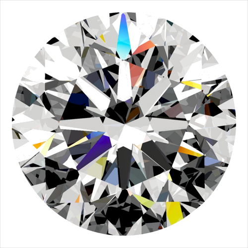 0.4 carat D-VVS2 Very Good cut Natūralus Round Deimantas (1)
