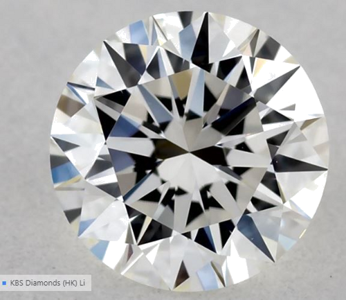 0.56 carat H-VVS2 Excellent cut Natūralus Round Deimantas (1)