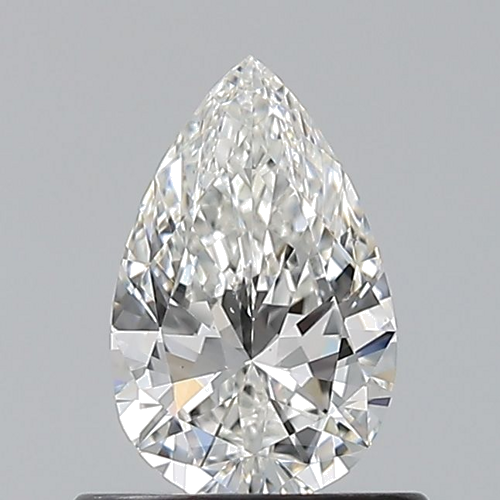 0.6 carat G-VS2 Natūralus Pear Deimantas (1)
