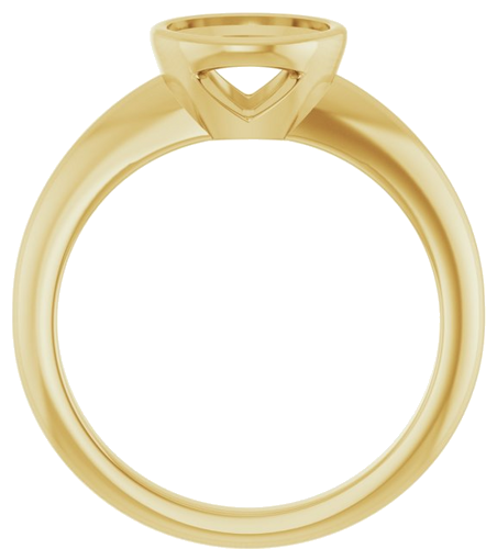 Sužadėtuvių Žiedas „Bezel-Set Solitaire“ 14k yellow gold Round 7.4mm (2)