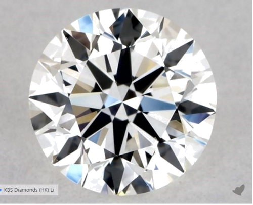 0.51 carat G-VS2 Excellent cut Natūralus Round Deimantas (1)