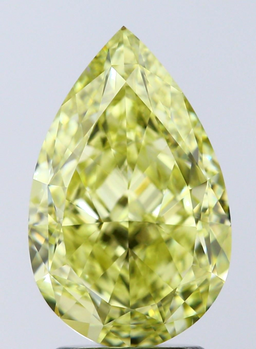 3.62 carat Fancy Brownish Greenish Yellow-VS1 Natūralus Pear Deimantas (1)