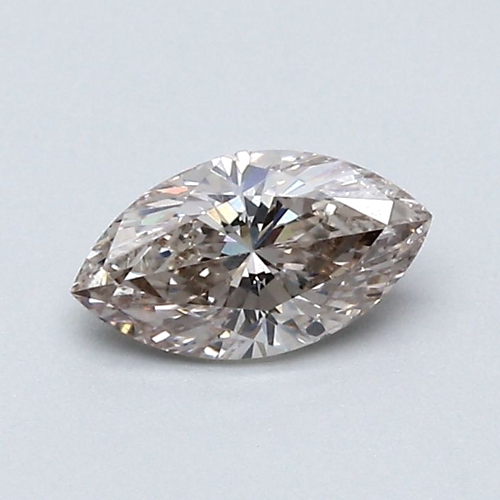 0.5 carat Fancy Light Pinkish Brown-SI2 Natūralus Marquise Deimantas (1)