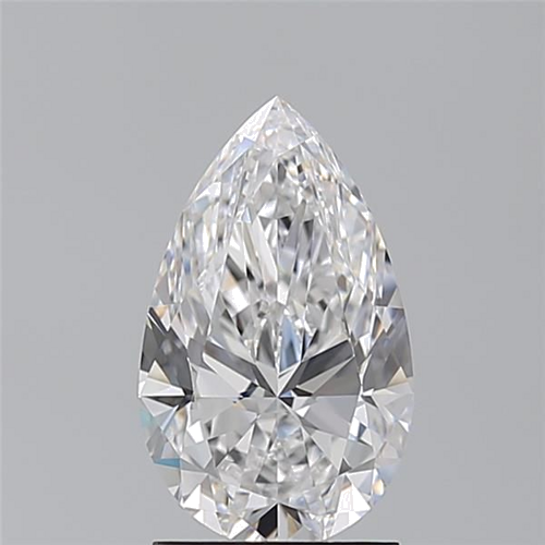 1.7 carat D-VVS2 Natūralus Pear Deimantas (1)
