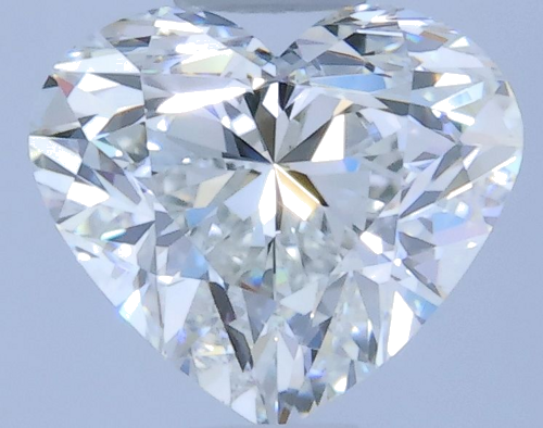 0.51 carat F-IF Natūralus Heart Deimantas (1)