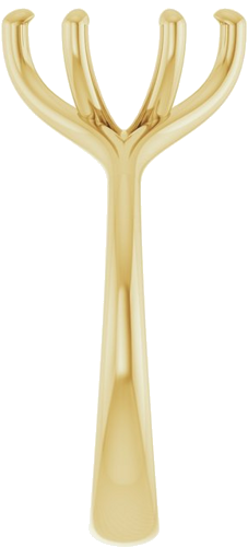 Sužadėtuvių Žiedas „Solitaire“ 10k yellow gold Oval 10mm x 8mm (4)