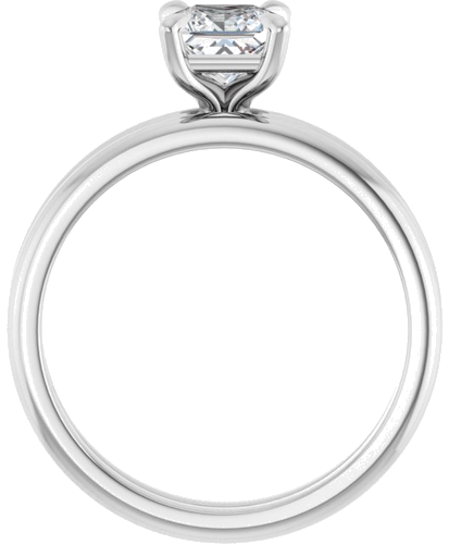 Sužadėtuvių Žiedas „Solitaire“ 585 Baltojo Aukso Square 5mm (7)