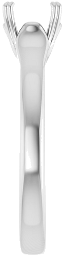 Sužadėtuvių Žiedas „Solitaire“ 14k white gold Round 6.5mm (4)