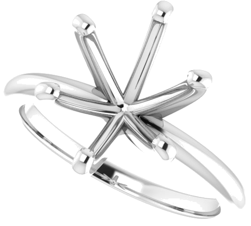 Sužadėtuvių Žiedas „Solitaire“ 585 Baltojo Aukso Oval 11mm x 9mm (5)