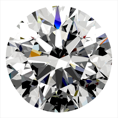 0.4 carat F-VVS2 Very Good cut Natūralus Round Deimantas (1)