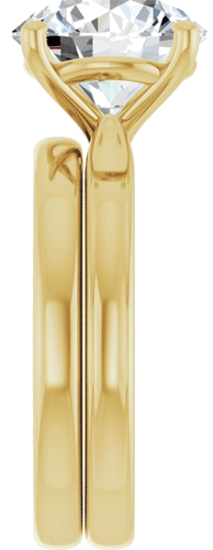 Sužadėtuvių Žiedas 14k yellow gold Round 10mm (9)