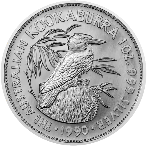 1990 Kookaburra Australia 1 oz silver coin (1)