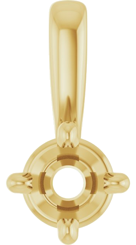 Pakabukas „Solitaire“ 14k yellow gold Round 3mm (1)