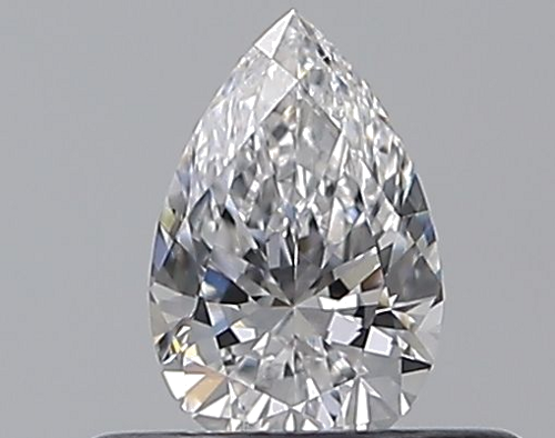0.3 carat D-VS1 Natūralus Pear Deimantas (1)