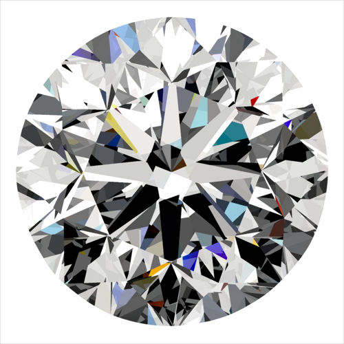 0.3 carat D-SI1 GD cut Natūralus Round Deimantas (1)