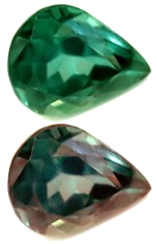 0.38 carat GREEN Pear Alexandrite (1)