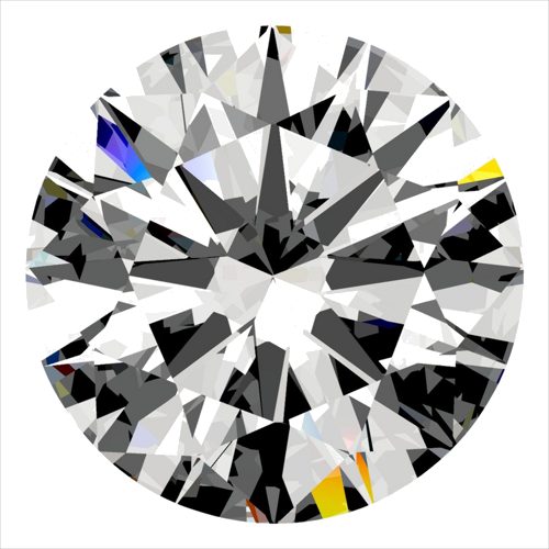 0.35 carat H-IF Excellent cut Natūralus Round Deimantas (1)