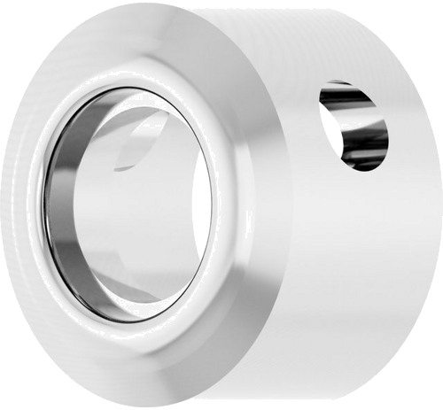 Pakabukas „Solitaire“ 417 Baltojo Aukso Round 3.4mm (2)