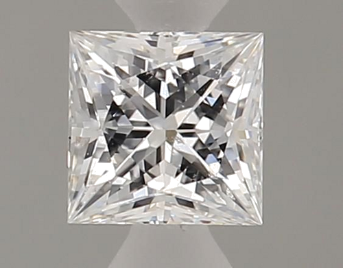 0.3 carat E-SI2 Natūralus Princess Deimantas (1)