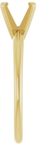 Sužadėtuvių Žiedas „Solitaire“ 585 Geltonojo Aukso Round 6.5mm (4)