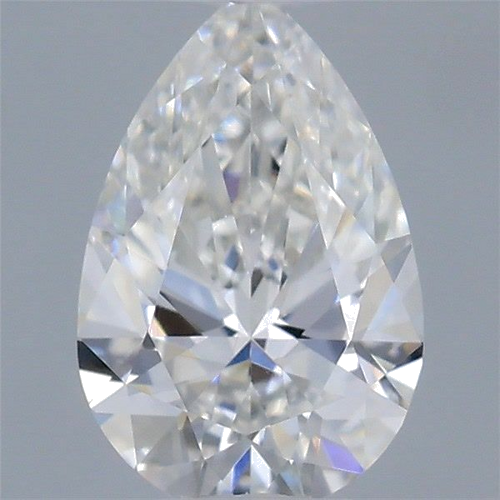 0.4 carat F-VS2 Natūralus Pear Deimantas (1)