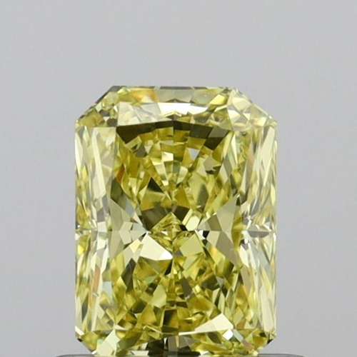 0.62 carat Fancy Yellow-VS2 Natūralus Radiant Deimantas (1)