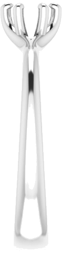 Sužadėtuvių Žiedas „Solitaire“ 14k white gold Round 4.4mm (4)