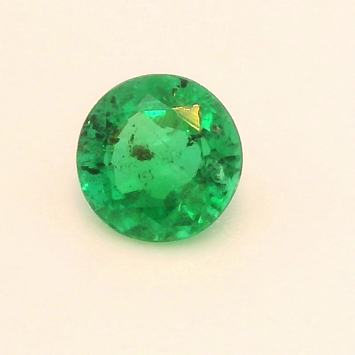 0.44 carat GREEN Round Smaragdas (1)