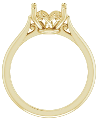 Sužadėtuvių Žiedas „Solitaire“ 14k yellow gold Round 9mm (2)