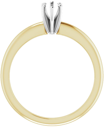 14K Yellow   White  7x3.5 mm Marquise Solitaire Engagement Ring Mounting (2)