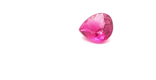 0.6 carat PINK Pear Tourmaline (1)