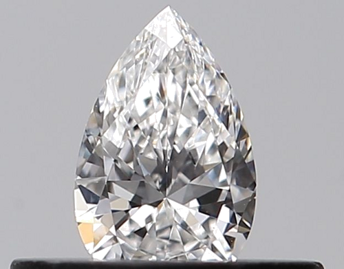 0.23 carat E-IF Natūralus Pear Deimantas (1)