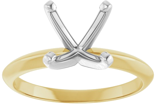 Sužadėtuvių Žiedas „Light Solitaire“ 585 Baltojo Ir Geltonojo Aukso Round 8.6mm x 9.1mm (3)