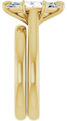 Sužadėtuvių Žiedas „Claw-Prong“ 14k yellow gold Marquise 12mm x 6mm (9)