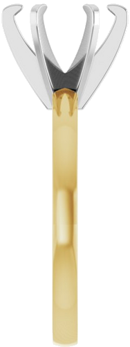 Sužadėtuvių Žiedas „Solitaire“ 585 Baltojo Ir Geltonojo Aukso Round 8.2mm (4)