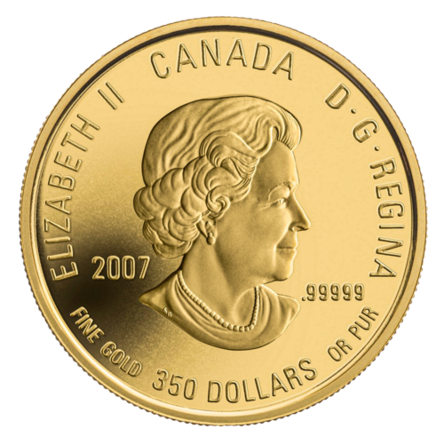 350 Dollars Flower 2007 Canada Gold Coin (2)