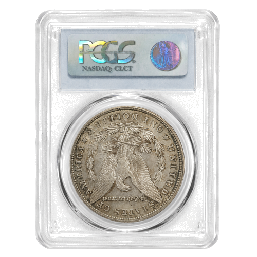 1 doleris Morgan 1885 JAV sidabrinė moneta PCGS MS64 (2)