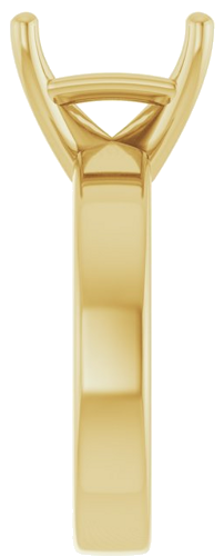 Sužadėtuvių Žiedas 14k yellow gold Emerald 12mm x 10mm (4)