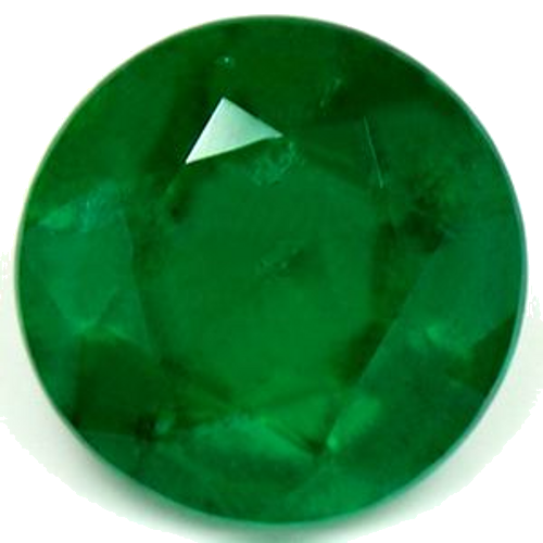 0.58 carat GREEN Round Smaragdas (1)