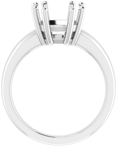 Sužadėtuvių Žiedas „Split-Prong Solitaire“ 14k white gold Cushion 9mm (2)
