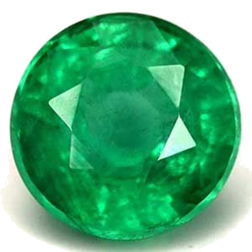 0.67 carat GREEN Round Smaragdas (1)