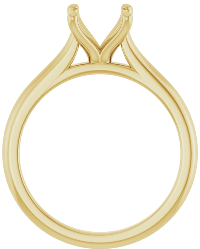 Sužadėtuvių Žiedas „Solitaire“ 585 Geltonojo Aukso Oval 9mm x 7mm (2)